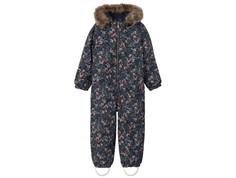 Name It dark sapphire floral jumpsuit